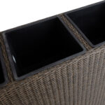Lillekast WICKER 110x39xH88cm, tumepruun Lillepotid ja lillekastid Garden