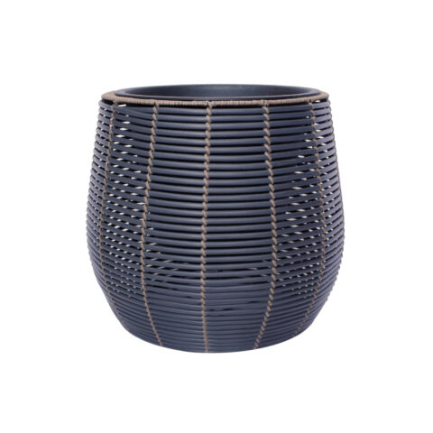 Lillepott WICKER D45xH40cm, must/pruun Lillepotid ja lillekastid Garden