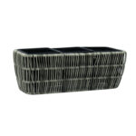 Lillekast WICKER 43x16xH16cm, hall Lillepotid ja lillekastid Esilehe tooted