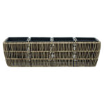 Lillekast WICKER 57x16xH16cm, helepruun Lillepotid ja lillekastid Esilehe tooted