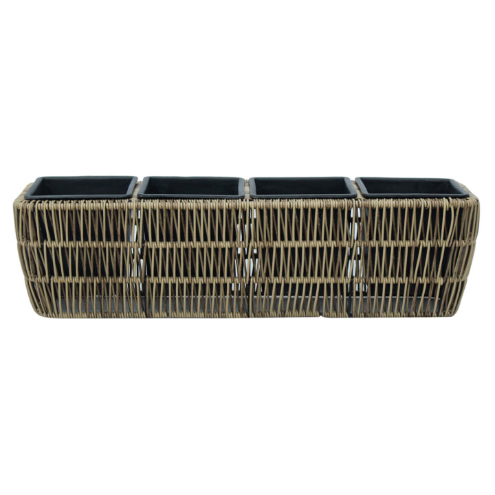 Lillekast WICKER 57x16xH16cm, helepruun Lillepotid ja lillekastid Esilehe tooted