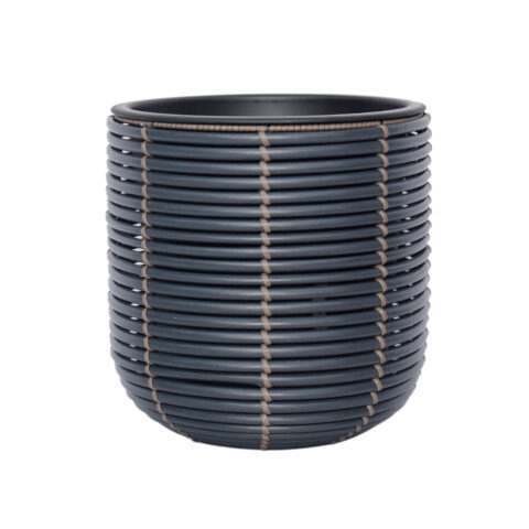 Lillepott WICKER D27xH28cm, must/pruun Lillepotid ja lillekastid G09-100 Lillepotid ja lillekastid
