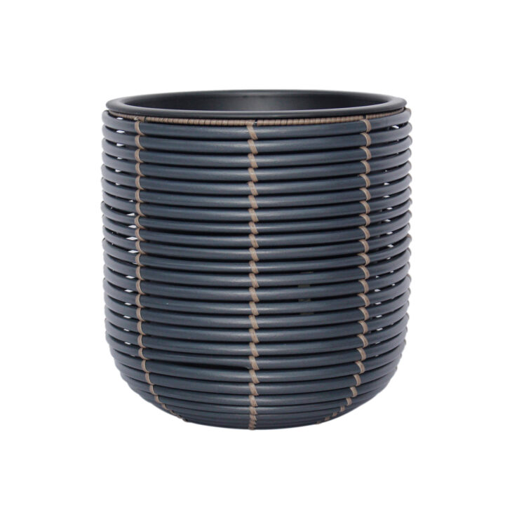 Lillepott WICKER D27xH28cm, must/pruun Lillepotid ja lillekastid G09-100 Lillepotid ja lillekastid