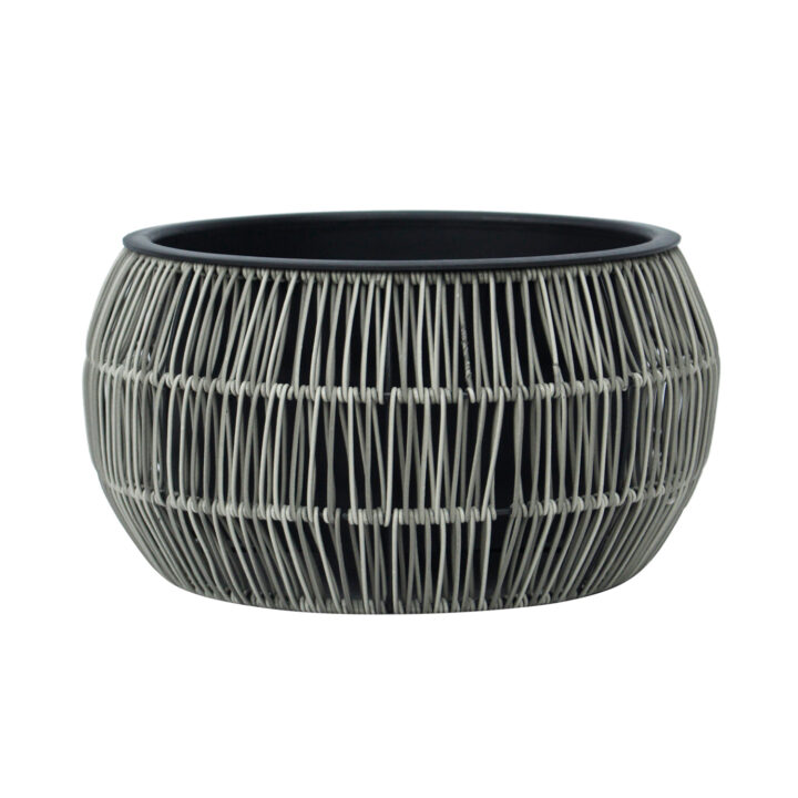 Lillepott WICKER D37xH19cm, hall Lillepotid ja lillekastid G09-100 Lillepotid ja lillekastid