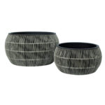 Lillepott WICKER D37xH19cm, hall Lillepotid ja lillekastid G09-100 Lillepotid ja lillekastid
