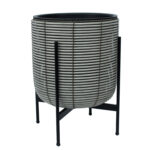 Lillepott WICKER alusega 38x38xH49cm, beežikashall Lillepotid ja lillekastid G09-100 Lillepotid ja lillekastid