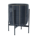 Lillepott WICKER alusega 38x38xH49cm, must/pruun Lillepotid ja lillekastid G09-100 Lillepotid ja lillekastid