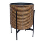 Lillepott WICKER alusega 38x38xH49cm, pruun Lillepotid ja lillekastid G09-100 Lillepotid ja lillekastid