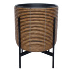 Lillepott WICKER alusega 38x38xH49cm, pruun Lillepotid ja lillekastid G09-100 Lillepotid ja lillekastid