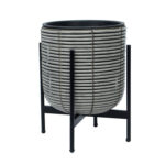 Lillepott WICKER alusega 30x30xH38cm, beežikashall Lillepotid ja lillekastid G09-100 Lillepotid ja lillekastid