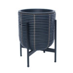 Lillepott WICKER alusega 30x30xH38cm, must/pruun Lillepotid ja lillekastid G09-100 Lillepotid ja lillekastid