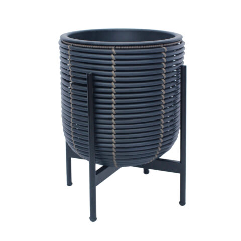 Lillepott WICKER alusega 30x30xH38cm, must/pruun Lillepotid ja lillekastid G09-100 Lillepotid ja lillekastid