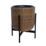 Lillepott WICKER alusega 30x30xH38cm, pruun Lillepotid ja lillekastid G09-100 Lillepotid ja lillekastid