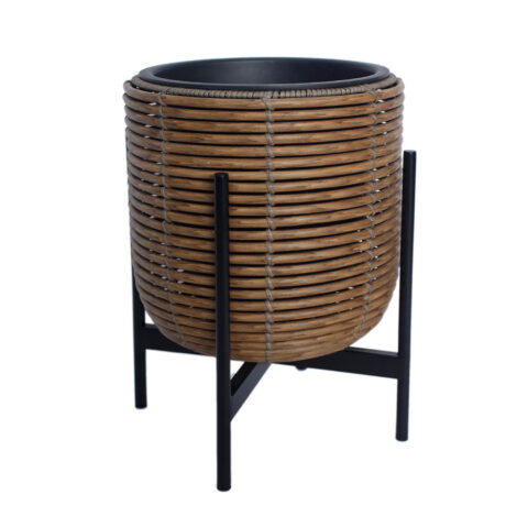 Lillepott WICKER alusega 30x30xH38cm, pruun Lillepotid ja lillekastid G09-100 Lillepotid ja lillekastid