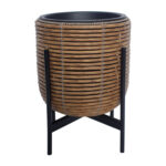 Lillepott WICKER alusega 30x30xH38cm, pruun Lillepotid ja lillekastid G09-100 Lillepotid ja lillekastid