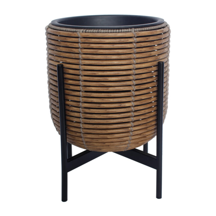 Lillepott WICKER alusega 30x30xH38cm, pruun Lillepotid ja lillekastid G09-100 Lillepotid ja lillekastid