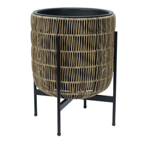Lillepott WICKER alusega 38x38xH49cm, helepruun Lillepotid ja lillekastid G09-100 Lillepotid ja lillekastid