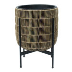 Lillepott WICKER alusega 38x38xH49cm, helepruun Lillepotid ja lillekastid G09-100 Lillepotid ja lillekastid