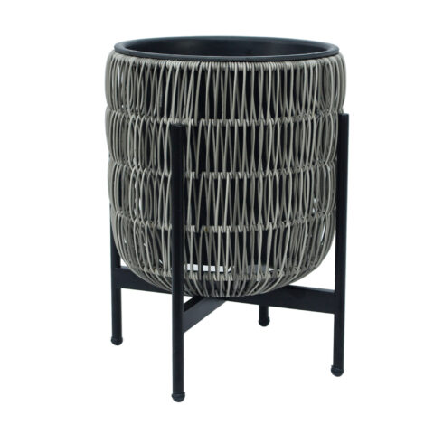 Lillepott WICKER alusega 30x30xH38cm, hall Lillepotid ja lillekastid G09-100 Lillepotid ja lillekastid