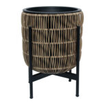 Lillepott WICKER alusega 30x30xH38cm, helepruun Lillepotid ja lillekastid G09-100 Lillepotid ja lillekastid