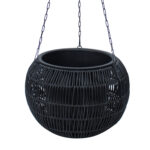 Lilleampel WICKER D32xH22cm, must Lilleamplid Esilehe tooted