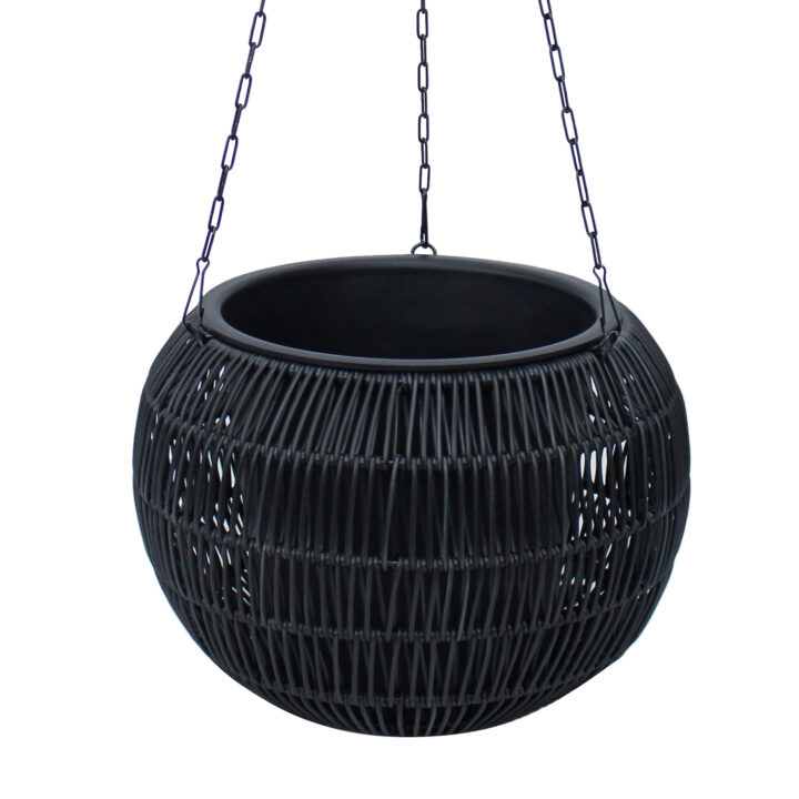 Lilleampel WICKER D32xH22cm, must Lilleamplid Esilehe tooted