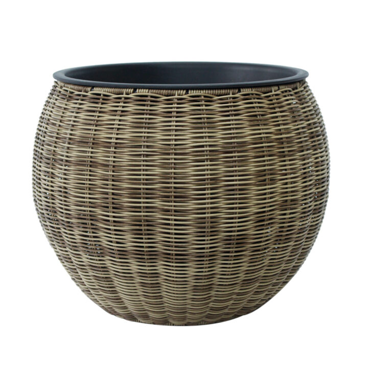 Lillepott WICKER D40xH32cm, helepruun Lillepotid ja lillekastid G09-100 Lillepotid ja lillekastid