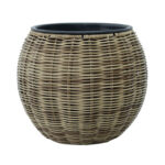 Lillepott WICKER D26xH22cm, helepruun Lillepotid ja lillekastid G09-100 Lillepotid ja lillekastid