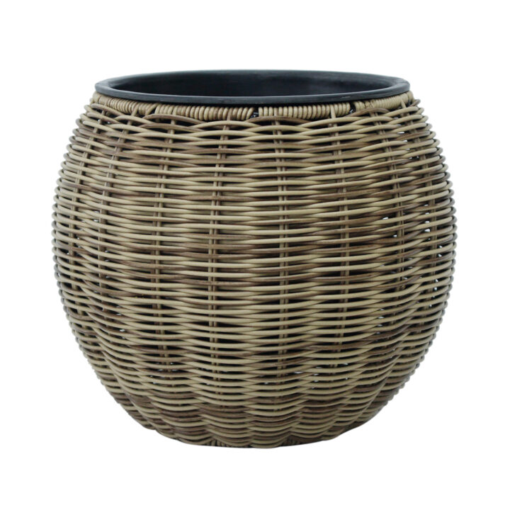 Lillepott WICKER D26xH22cm, helepruun Lillepotid ja lillekastid G09-100 Lillepotid ja lillekastid