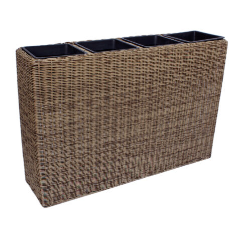 Lillekast WICKER 89x24xH60cm, helepruun Lillepotid ja lillekastid G09-100 Lillepotid ja lillekastid