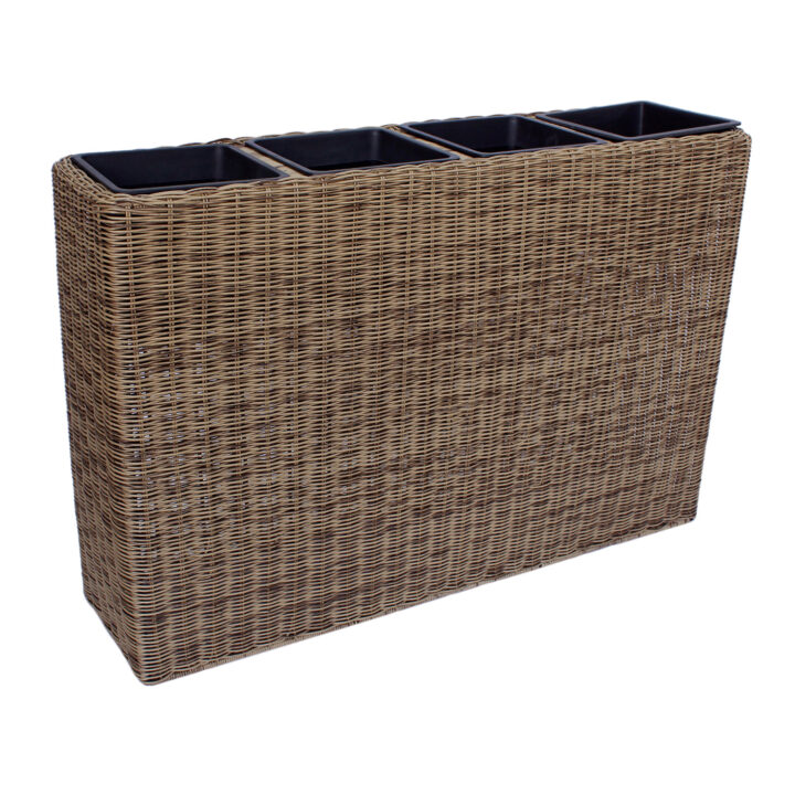 Lillekast WICKER 89x24xH60cm, helepruun Lillepotid ja lillekastid G09-100 Lillepotid ja lillekastid