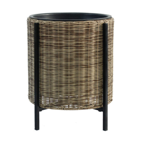 Lillepott WICKER alusega D39xH45cm, helepruun Lillepotid ja lillekastid G09-100 Lillepotid ja lillekastid