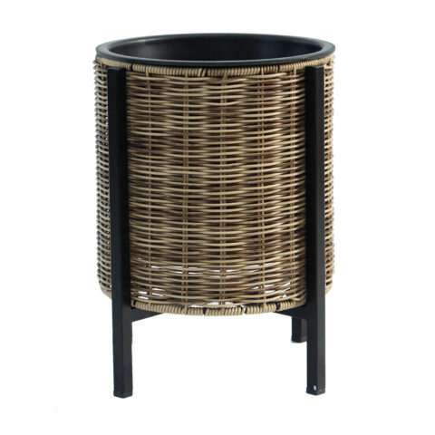 Lillepott WICKER alusega D28xH36cm, helepruun Lillepotid ja lillekastid G09-100 Lillepotid ja lillekastid