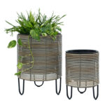 Lillepott WICKER D36xH48cm, beežikashall Lillepotid ja lillekastid G09-100 Lillepotid ja lillekastid