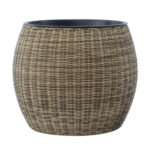Lillepott WICKER D48xH40cm, helepruun Lillepotid ja lillekastid G09-100 Lillepotid ja lillekastid