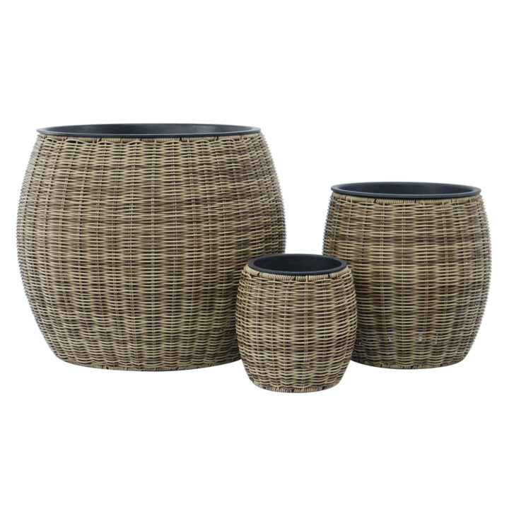 Lillepott WICKER D30xH30cm, helepruun Lillepotid ja lillekastid G09-100 Lillepotid ja lillekastid