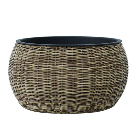 Lillepott WICKER D48xH26cm, helepruun Lillepotid ja lillekastid G09-100 Lillepotid ja lillekastid
