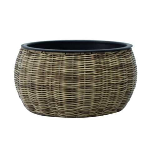 Lillepott WICKER D37xH19cm, helepruun Lillepotid ja lillekastid G09-100 Lillepotid ja lillekastid