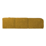 Nurgadiivan FORTE U-kujuline PN 374×162/242xH76cm, puunikaskollane Diivanid