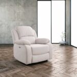 Tugitool FELICIA elektriline recliner 92x93xH100cm, loodusvalge Elutoamööbel