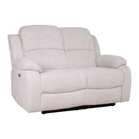 Diivan FELICIA 2-kohaline elektriline recliner 150x96xH100cm, loodusvalge Diivanid