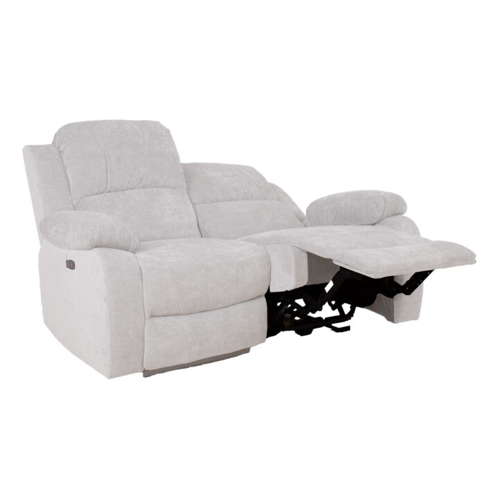 Diivan FELICIA 2-kohaline elektriline recliner 150x96xH100cm, loodusvalge Diivanid