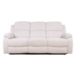 Diivan FELICIA 3-kohaline elektriline recliner 208x96xH100cm, loodusvalge Diivanid