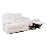 Diivan FELICIA 3-kohaline elektriline recliner 208x96xH100cm, loodusvalge Diivanid