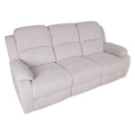 Diivan FELICIA 3-kohaline elektriline recliner 208x96xH100cm, loodusvalge Diivanid
