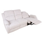 Diivan FELICIA 3-kohaline elektriline recliner 208x96xH100cm, loodusvalge Diivanid