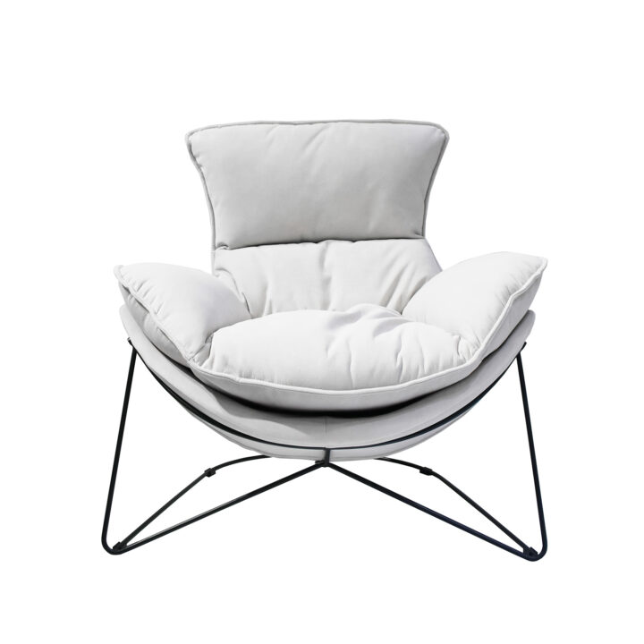 Tugitool DIVA 88x96xH84cm, helehall Elutoamööbel H01-500 Tugitoolid ja kiiktoolid