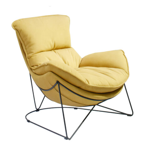 Tugitool DIVA 88x96xH84cm, ookerkollane Elutoamööbel H01-500 Tugitoolid ja kiiktoolid