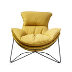 Tugitool DIVA 88x96xH84cm, ookerkollane Elutoamööbel H01-500 Tugitoolid ja kiiktoolid