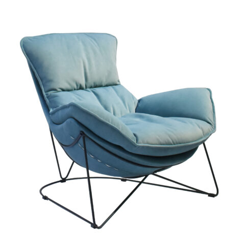 Tugitool DIVA 88x96xH84cm, hele petrool Elutoamööbel H01-500 Tugitoolid ja kiiktoolid